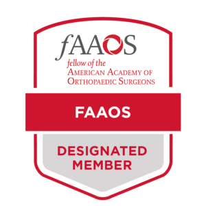 fellow of the American Academy of Orthopaedic Surgeons designated member badge